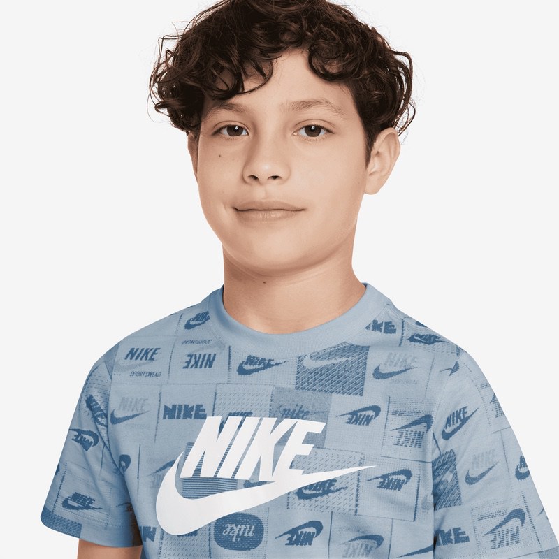 Poze Tricou Nike K NSW TEE CLUB SSNL AOP HBR various-brands.ro