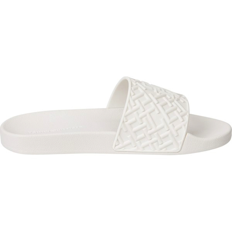 Papuci tommy hilfiger th monogram pool slide
