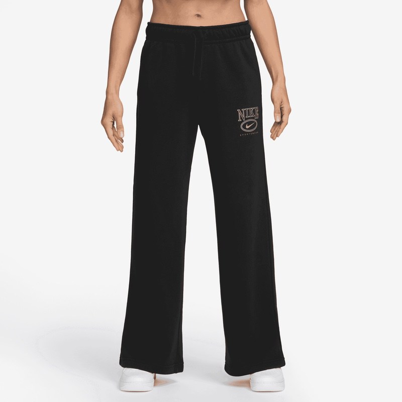 Poze Pantaloni Nike W NSW CLUB FLC MR GX WIDE PNT various-brands.ro