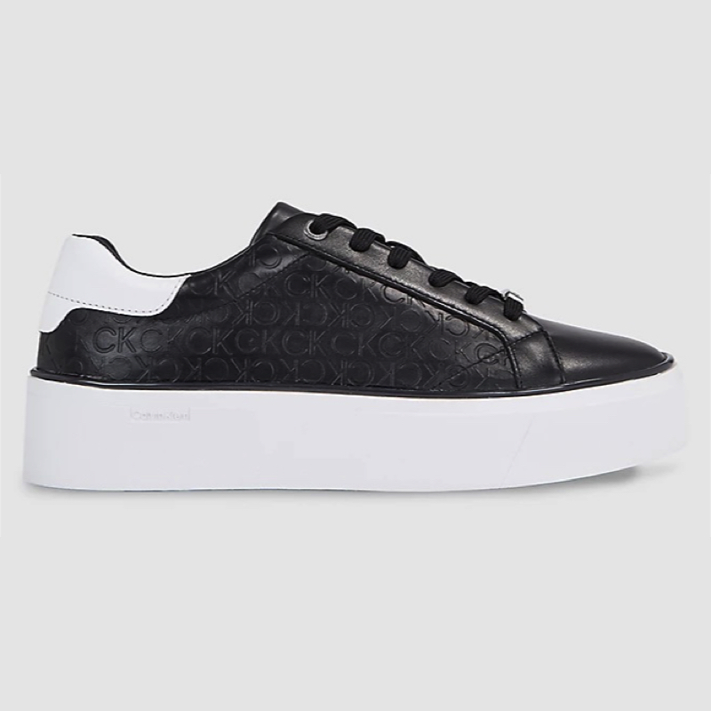 Pantofi Sport Calvin Klein FLATFORM C lace UP - MONO Mix