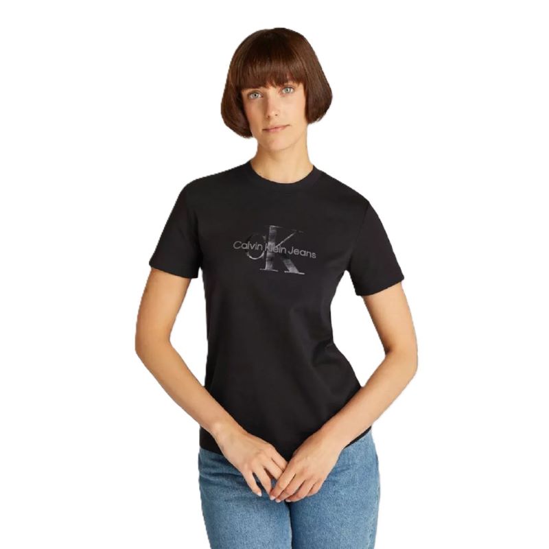 Tricou Calvin Klein GLOSSY MONOLOGO REGULAR TEE