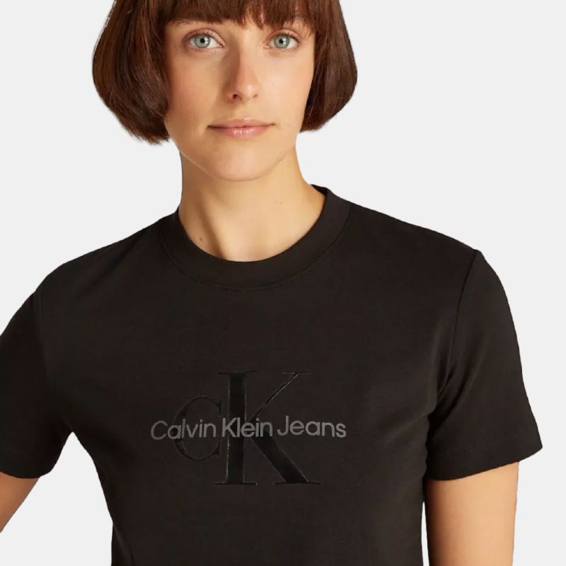 Tricou Calvin Klein GLOSSY MONOLOGO REGULAR TEE
