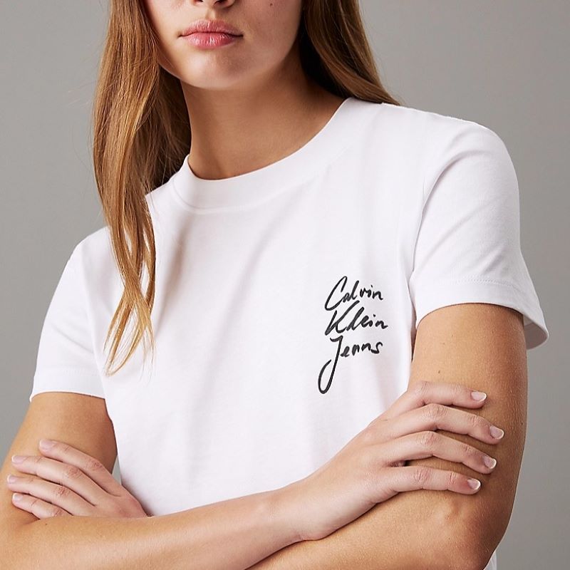 Tricou Calvin Klein SCRIPT INSTITUTIONAL BABY TEE