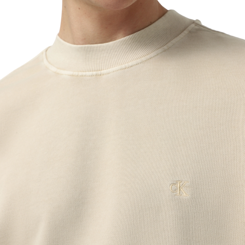 Bluza Calvin Klein BOLD WASHED APPLIQUECREW NECK