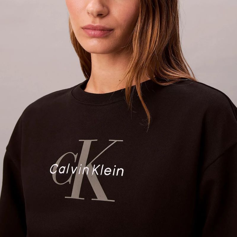 Bluza Calvin Klein LS MONOLOGO FRENCH TERRYRLXD CR