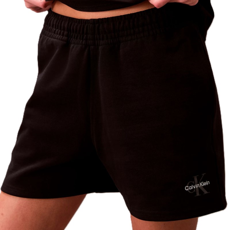 Sort Calvin Klein MONOLOGO FRENCH TERRYSHORT