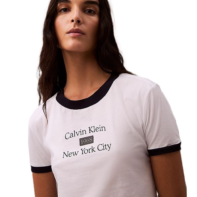 Tricou Calvin Klein SS SLIM SCRIPT CK LOGO TEE