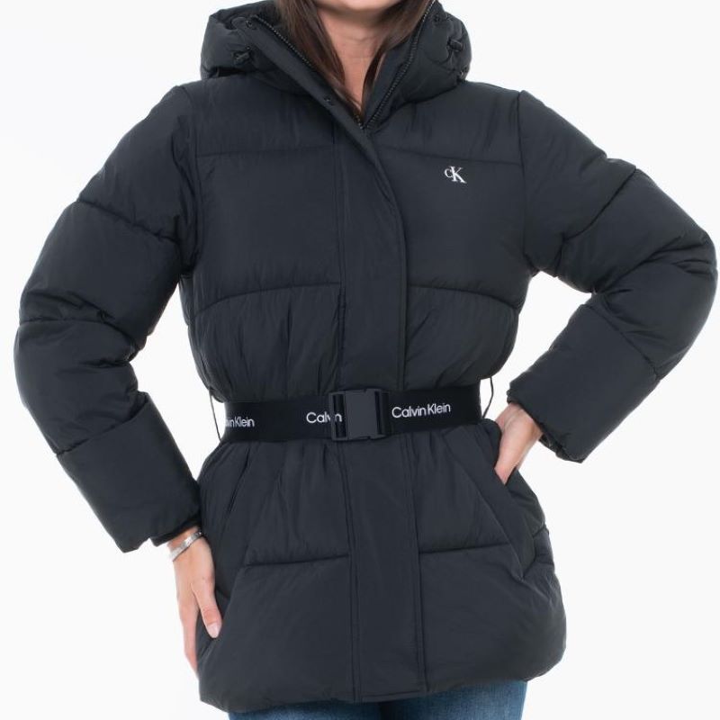 Geaca Calvin Klein BELTED MIDWEIGHT PUFFER