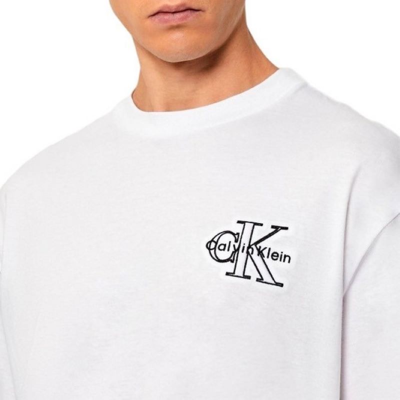 Tricou Calvin Klein SS 30S MICRO MONOLOGOGRAPHIC TE