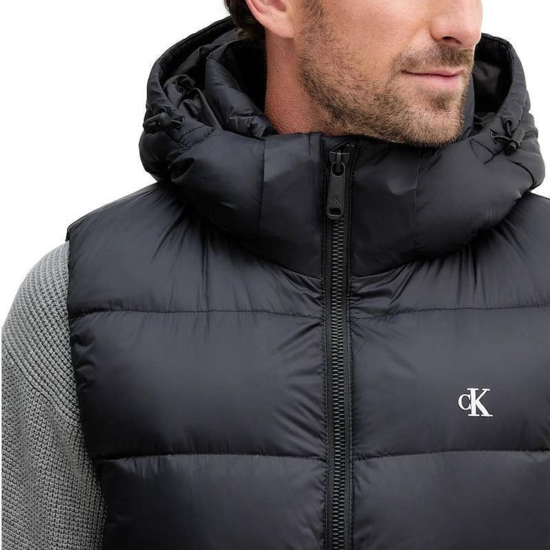 Vesta Calvin Klein LS NYLON ZIP OFF HOOD DOWNPUFFE