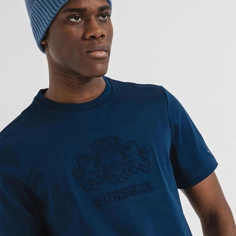 Tricou Tommy Hilfiger EMBOSSED HILFIGER CREST TEE - 2 | YEO