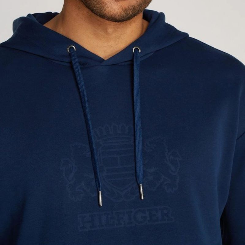 Hanorac Tommy Hilfiger EMBOSSED HILFIGER CREST HOODY - 2 | YEO