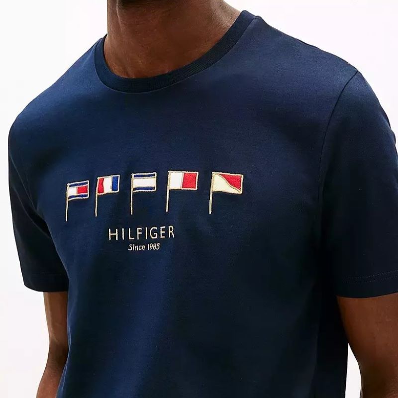 Tricou Tommy Hilfiger HILFIGER MULTI FLAGS TEE - 2 | YEO