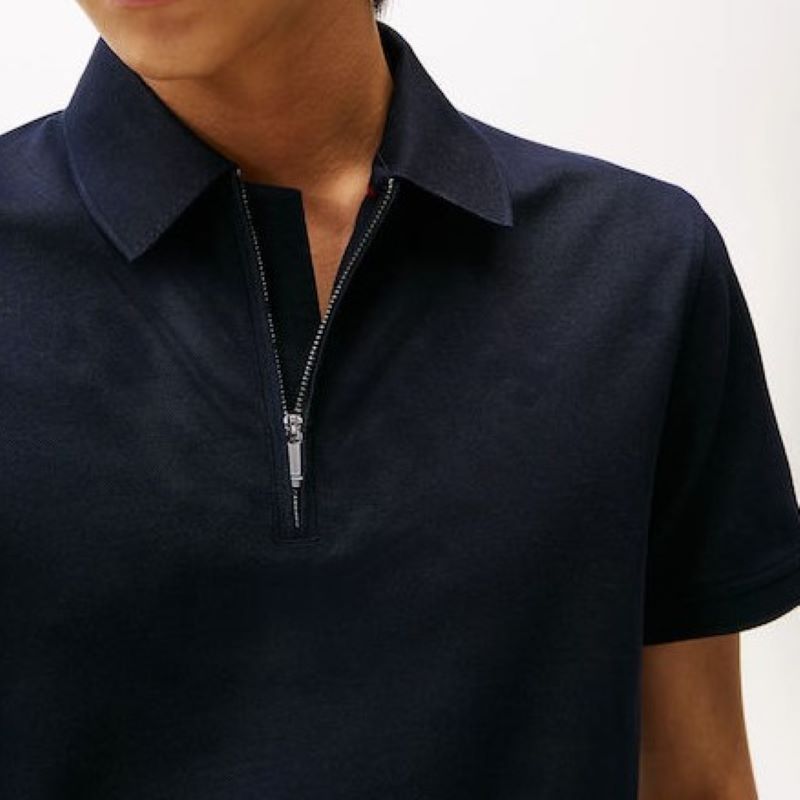 Tricou Tommy Hilfiger DC PERFORMANCE ZIP POLO