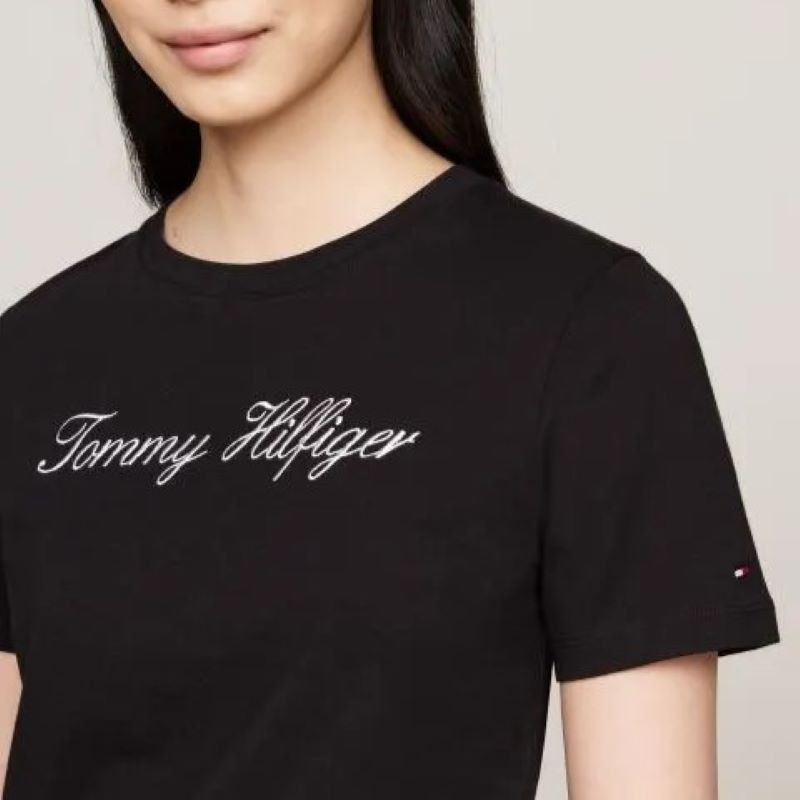 Tricou Tommy Hilfiger NOS SCRIPT REGULAR C-NK SS