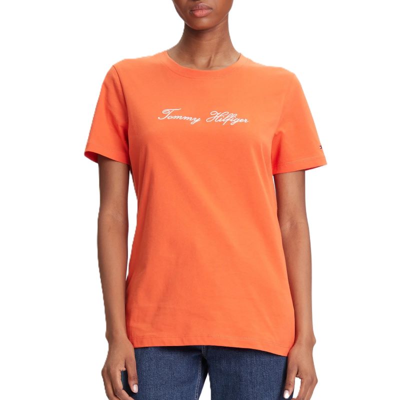 Tricou Tommy Hilfiger SCRIPT REG C-NK SS T-SHIRT