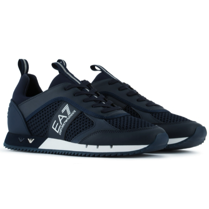 Pantofi Sport EA7 Black   White laceS
