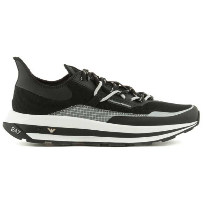 Pantofi sport ea7 black&white altura ripstop