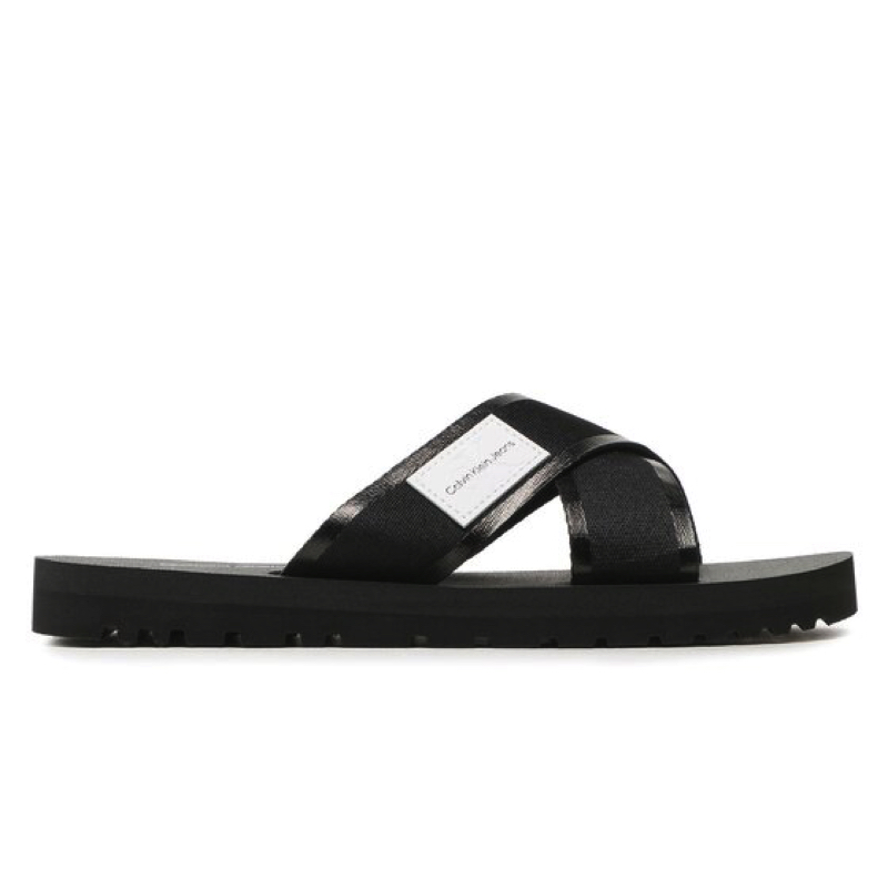 Papuci Calvin Klein Prefresato Crisscros Badge