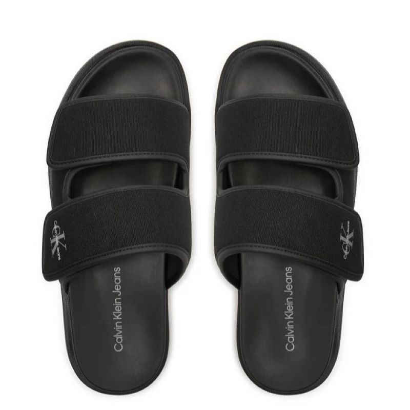 Papuci Calvin Klein DOUBLE BAR SANDAL MTL - 1 | YEO