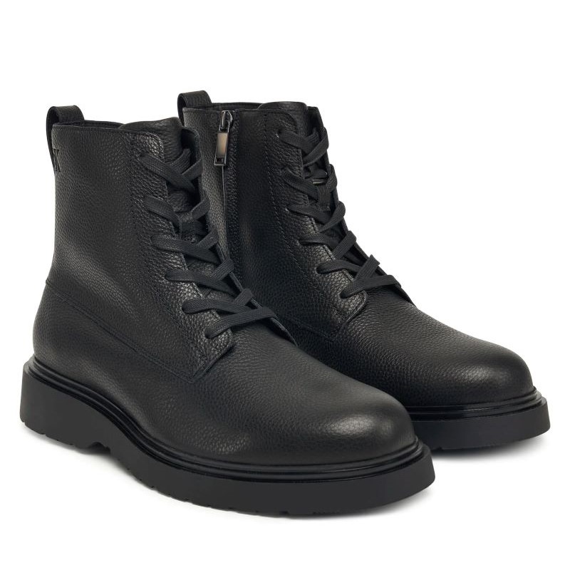 Ghete Calvin Klein COMBAT ESS LACE UP ZIP BOOT LTH