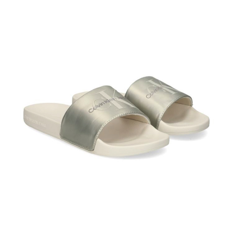 Papuci Calvin Klein SLIDE NY PEARL - 1 | YEO