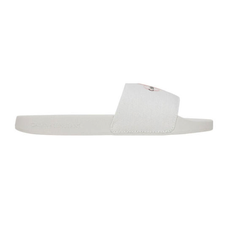 Papuci Calvin Klein SLIDE MONOGRAM WN LOGO CK