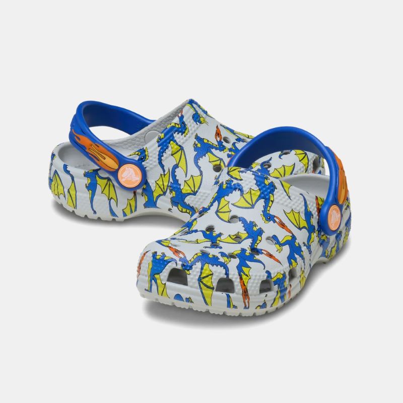 Papuci Crocs Classic Dragon Graphic Clog T — foto 2