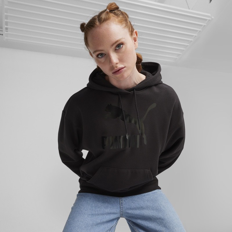 Hanorac Puma Classics Shiny Logo Hoodie - imagine 5