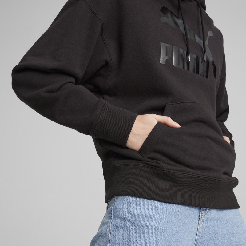 Hanorac Puma Classics Shiny Logo Hoodie - imagine 4
