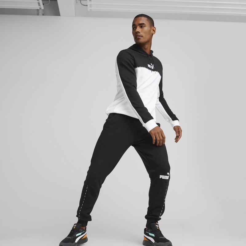 Pantaloni Puma ess BLOCK x Tape Sweatpants - imagine 7