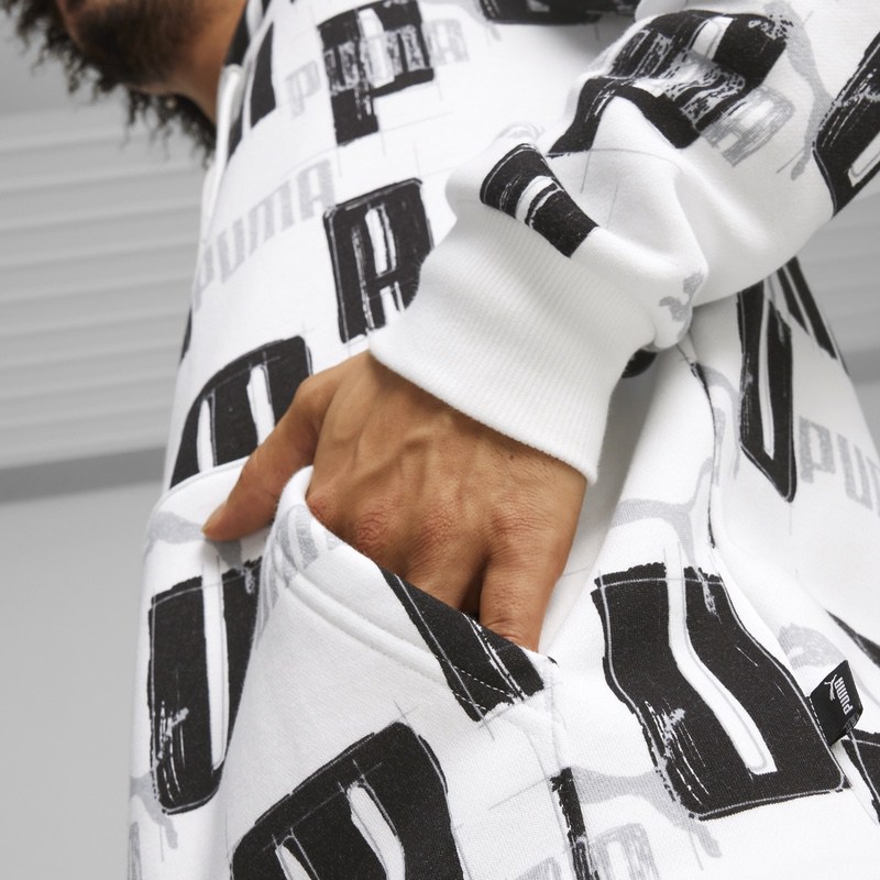 Hanorac Puma ESS+ Logo LAB AOP Hoodie - imagine 3