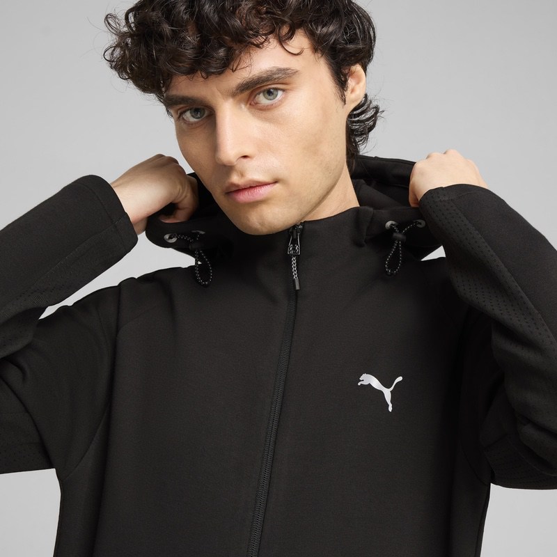 Bluza cu fermoar Puma EVOSTRIPE Full-Zip Hoodie DK - imagine 3