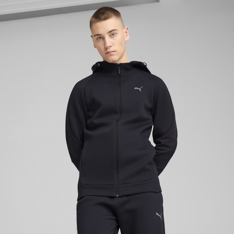 Bluza cu fermoar Puma EVOSTRIPE Full-Zip Hoodie DK - imagine 3