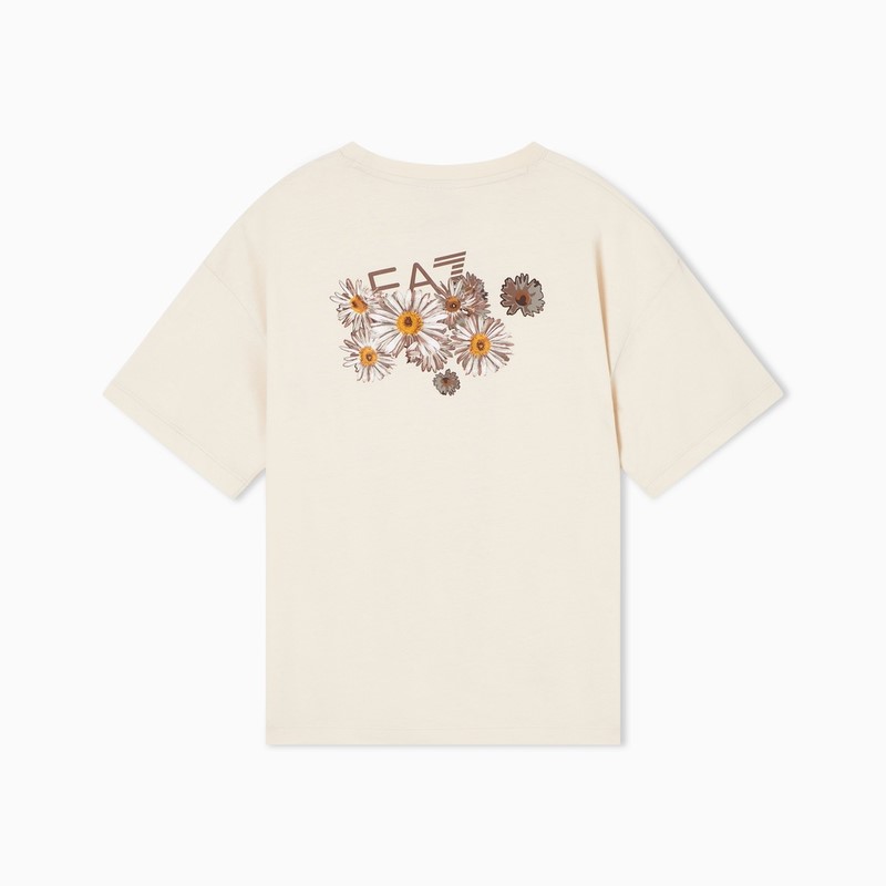 Tricou EA7 TRAIN GRAPHIC SERIES GIRL TEE SS FLOWER - imagine 2