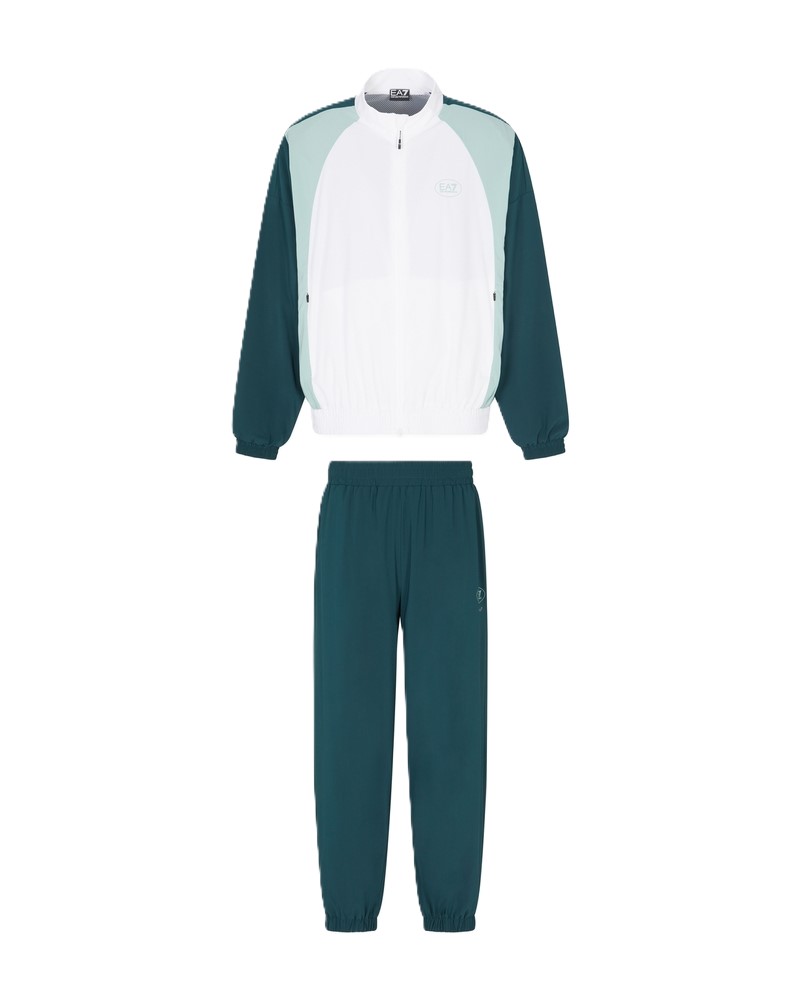 Trening EA7 TENNIS PRO M T-SUIT T-TOP FZ CH PL ST COLORBLOCK - imagine 2
