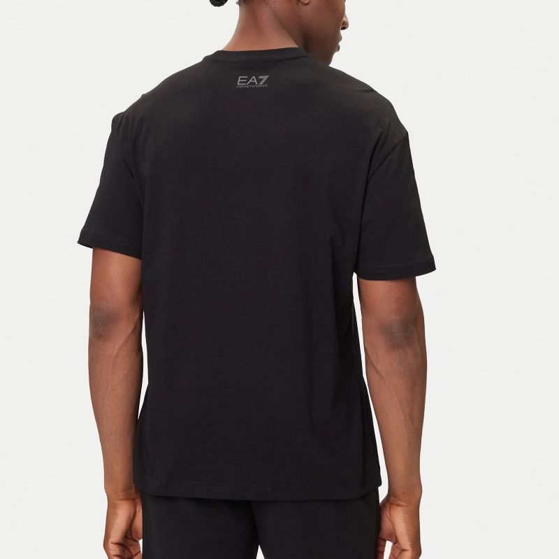 Tricou EA7 TRAIN LOGO SERIES M TEE SS LOGO BARRED - imagine 2