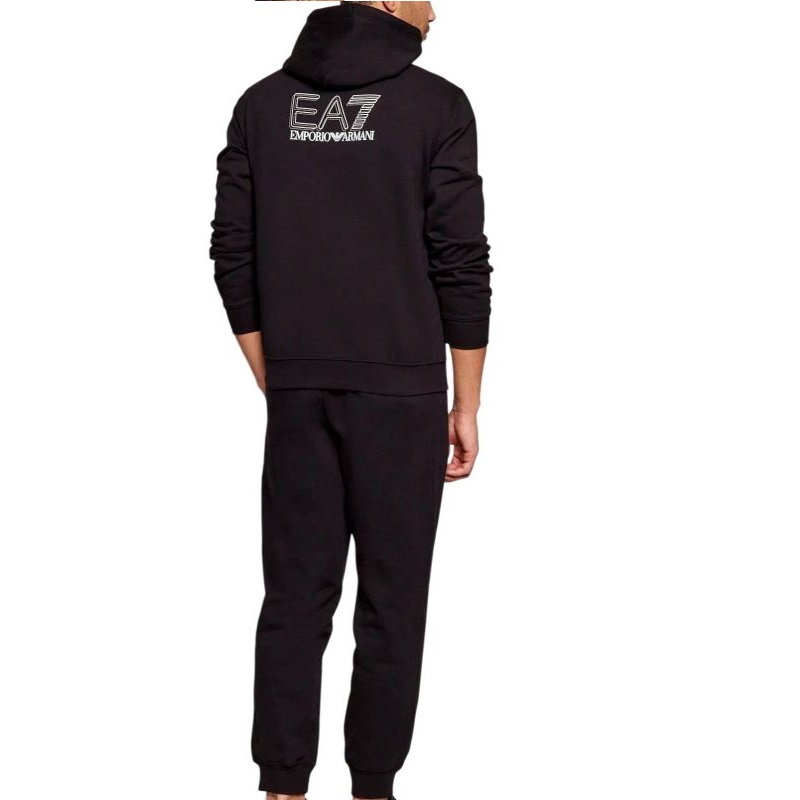 Trening EA7 TRAIN VISIBILITY M T-SUIT HOODIE FZ CH BR - imagine 2