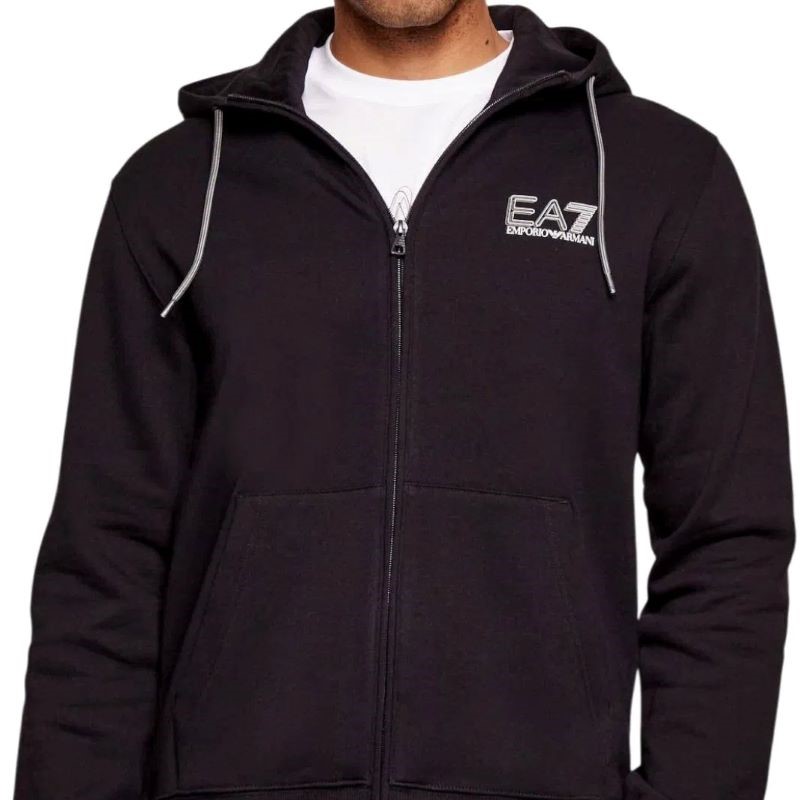 Trening EA7 TRAIN VISIBILITY M T-SUIT HOODIE FZ CH BR - imagine 3