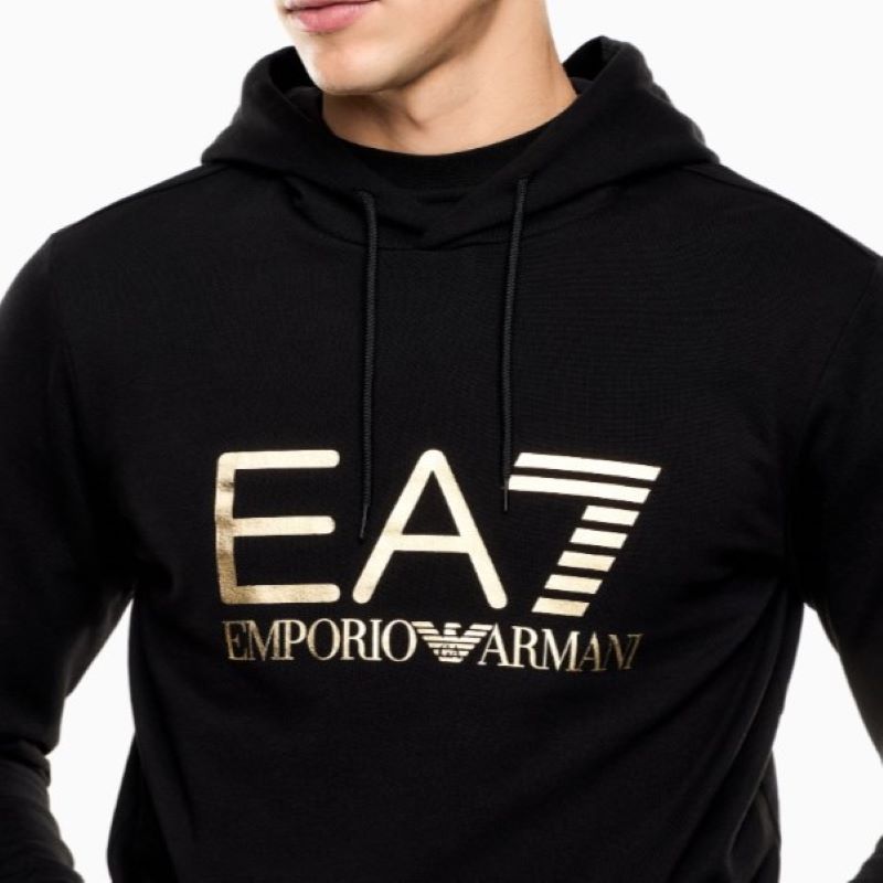 Hanorac EA7 TRAIN CORE ID M BIG LOGO HOODIE RN COFT CC - imagine 3