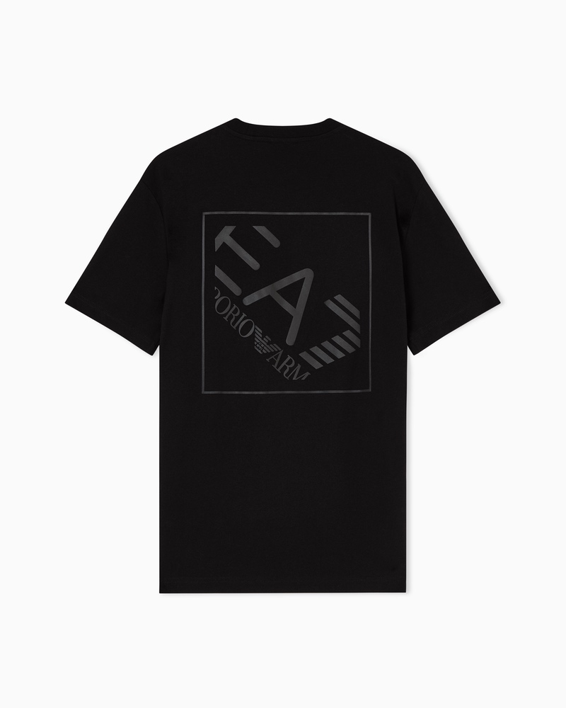 Tricou EA7 TRAIN LOGO SERIES M OVERSIZE  LOGO TEE SS - imagine 3