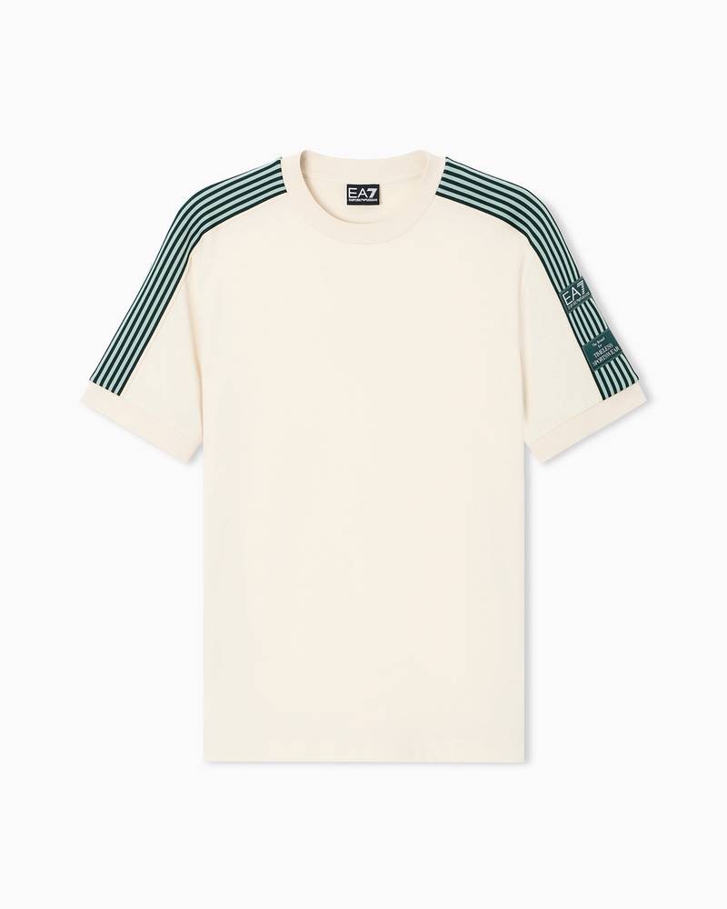 Tricou EA7 TRAIN LOGO SERIES M TEE SS PREMIUM TAPE - imagine 3