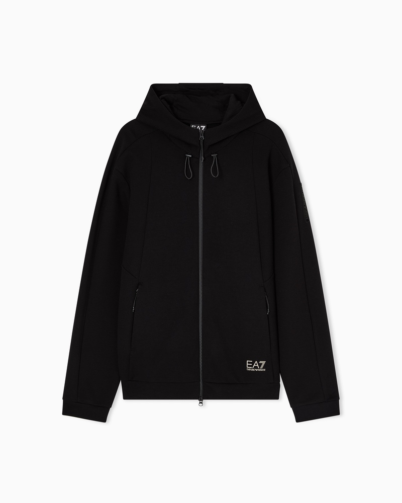 Bluza cu fermoar EA7 TRAIN ATHLETIC MIX M HOODIE FZ COPL - imagine 3