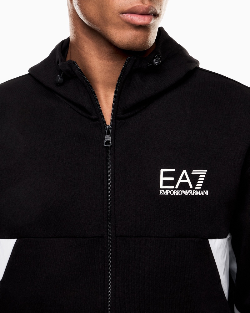 Trening EA7 TRAIN SUMMER BLOCK M T-SUIT HOODIE FZ CH COFT - imagine 4