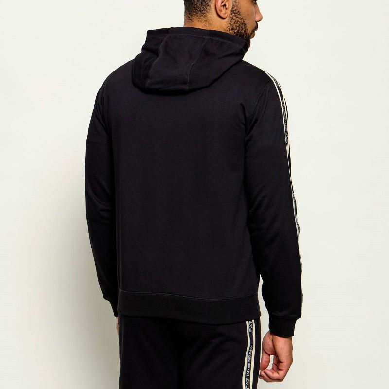 Bluza cu fermoar EA7 TRAIN LOGO SERIES MAN  HOODIE FZ CO PL TAPE