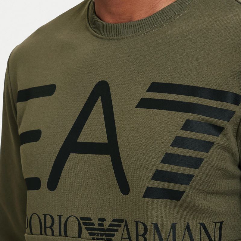 Bluza EA7 TRAIN LOGO SERIES M OVERSIZE  LOGO T-TOP CN COFT