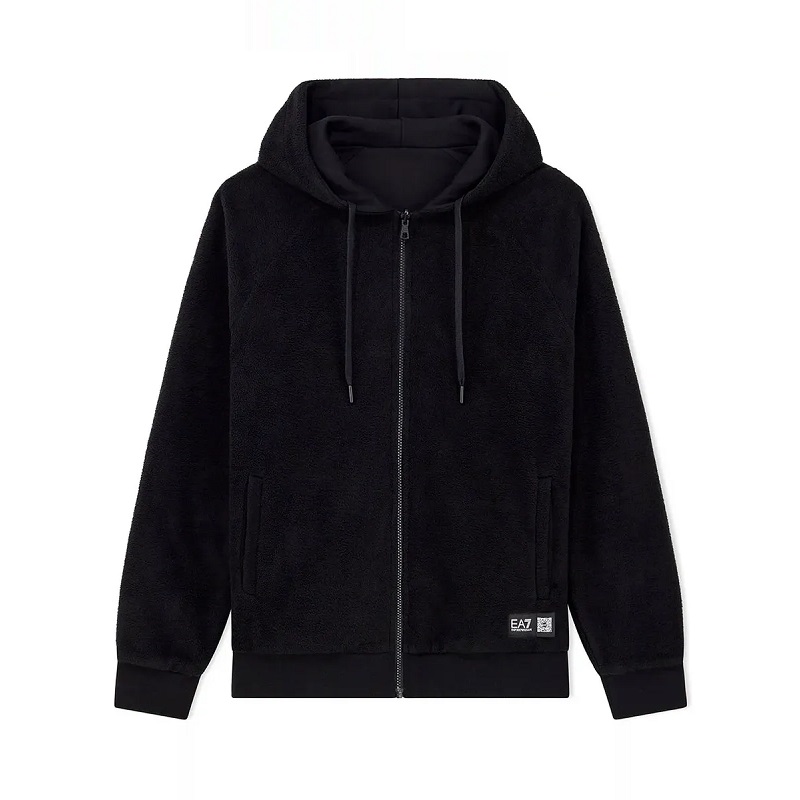 Bluza cu fermoar EA7 TRAIN LOGO SERIES M HOODIE FZ REVERSIBLE MODERN LOGO COPL — imaginea 3