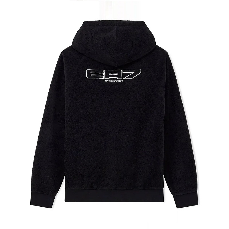 Bluza cu fermoar EA7 TRAIN LOGO SERIES M HOODIE FZ REVERSIBLE MODERN LOGO COPL — imaginea 2