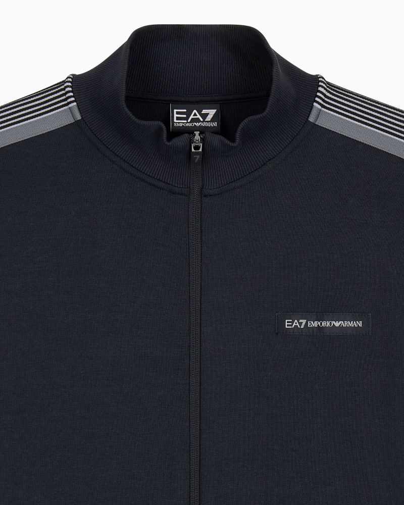 Trening EA7 TRAIN LOGO SERIES M T-SUIT T-TOP FZ CH 7 LINES COPL