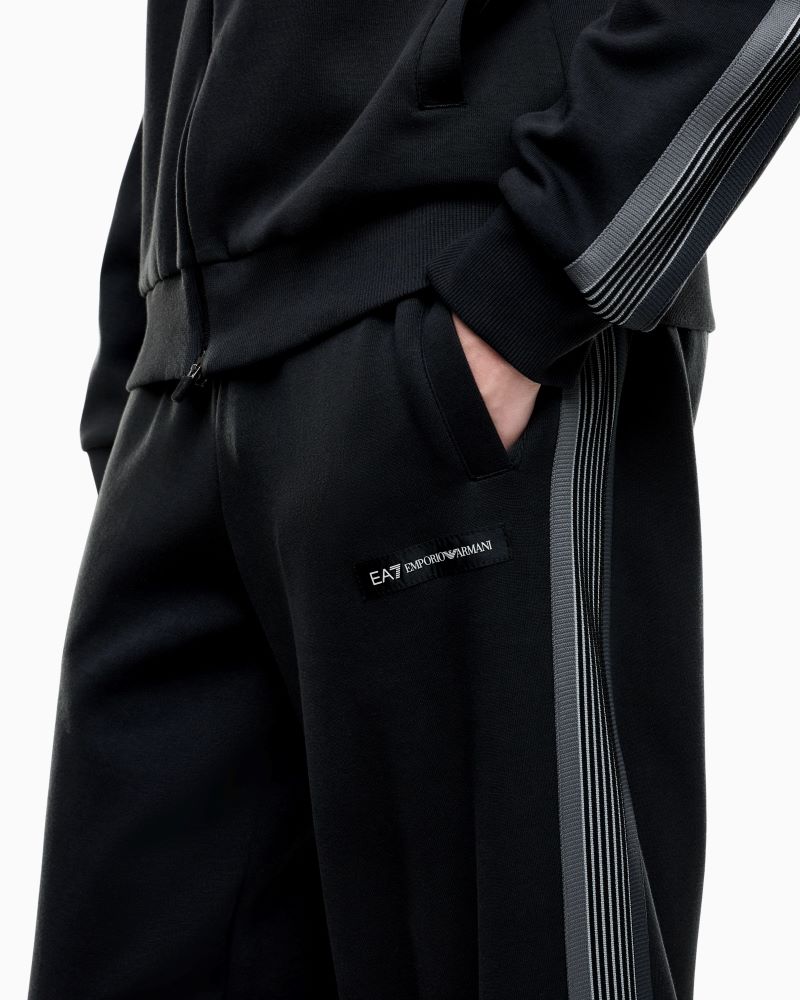 Trening EA7 TRAIN LOGO SERIES M T-SUIT T-TOP FZ CH 7 LINES COPL